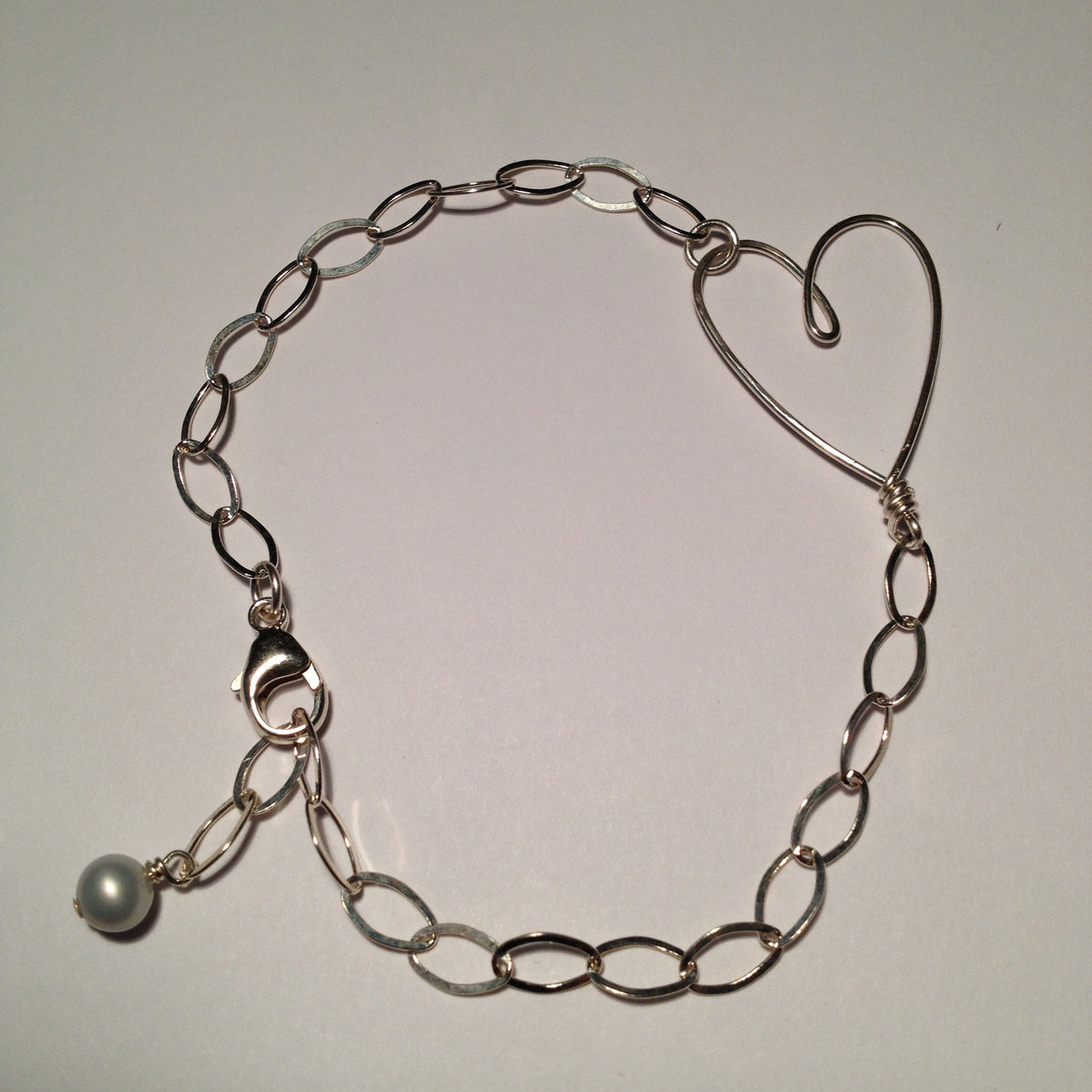 Silver Heart Bracelet