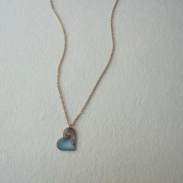 Sea of Love Colored Heart Necklace