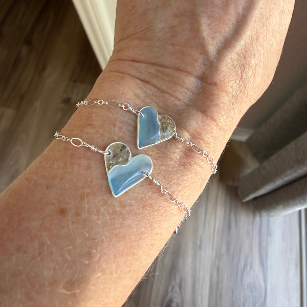 Sea of Love Colored Heart Bracelet