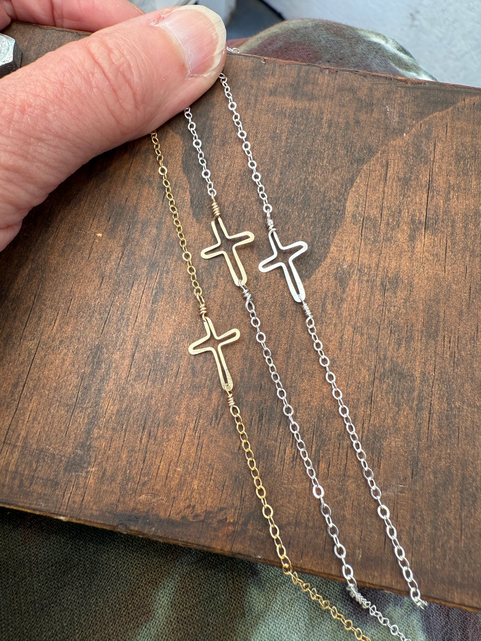 Tiny Cross Necklace