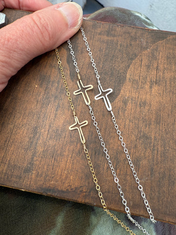 Tiny Cross Necklace