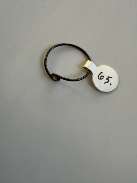 Black and Gold Glitter Ring