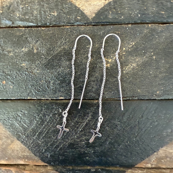 Cross Threader Earrings