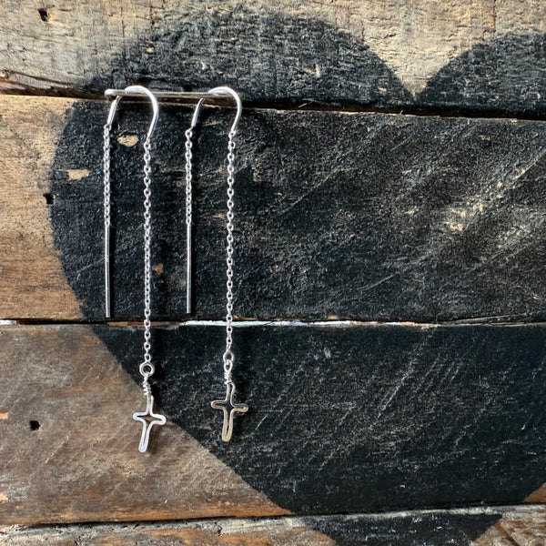 Cross Threader Earrings