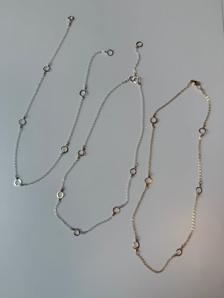 Tiniest 6 Circles Necklace