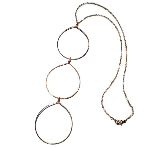 Beth Jewelry, handmade 3 circles necklace