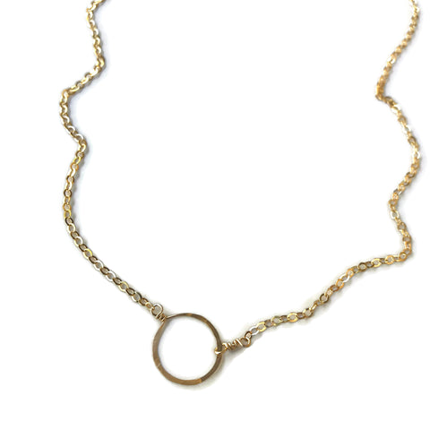Beth Jewelry handmade tiny circle necklace