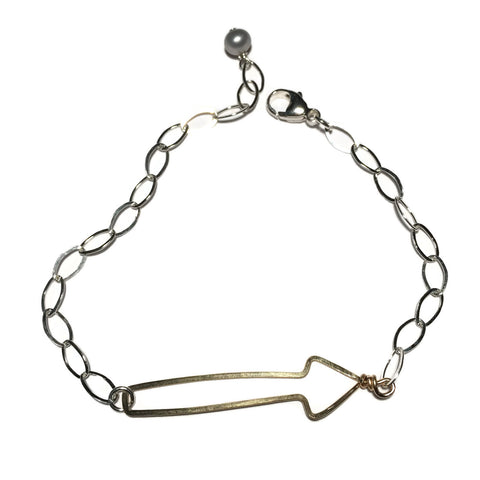 Beth Jewelry, handmade arrow bracelet
