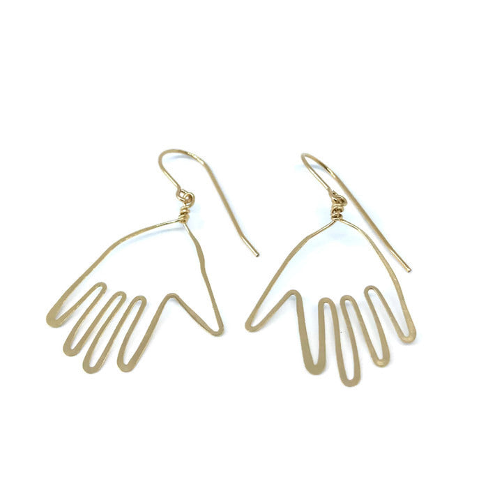 Beth Jewelry, handmade hand earrings