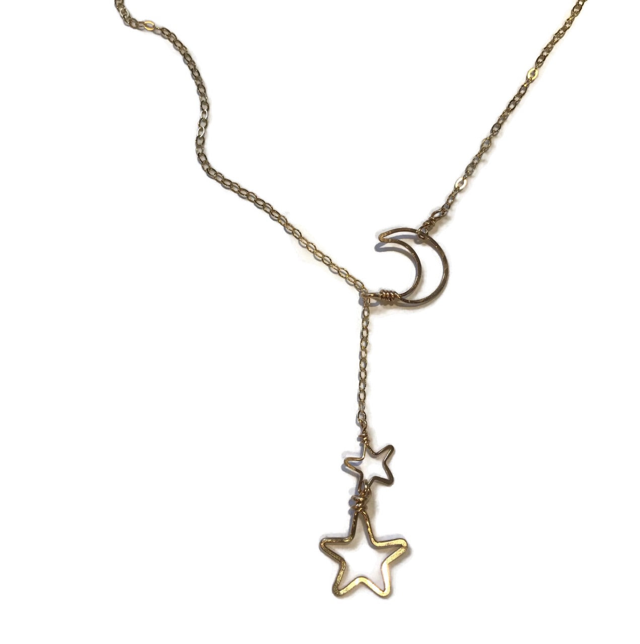 Moon and Stars Sliding Necklace
