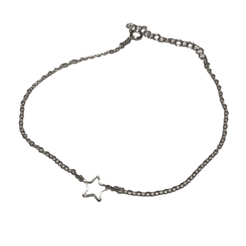 Beth jewelry delicate tiny star anklet, adjustable