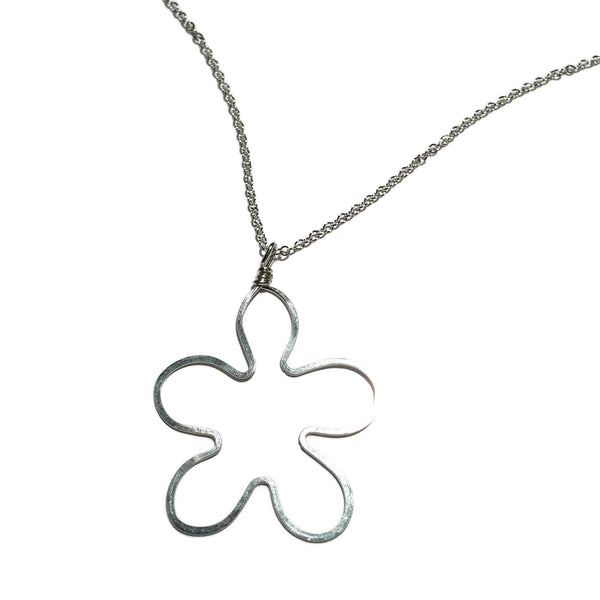 Beth Jewelry, handmade medium flower necklace