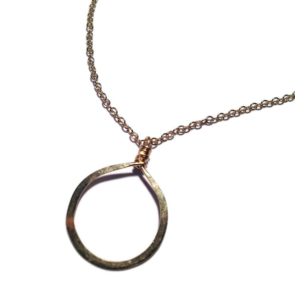 Beth Jewelry, handmade small circle necklace