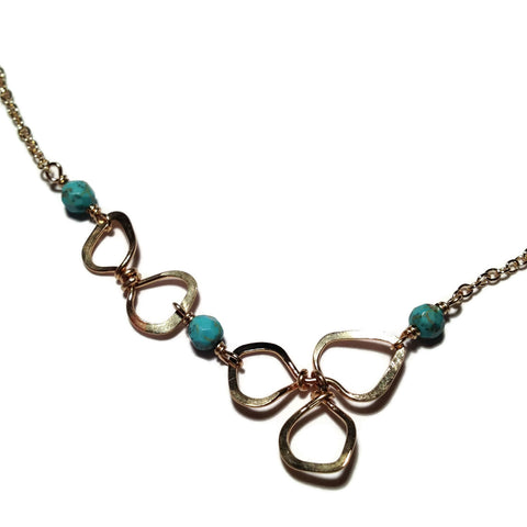 Beth Jewelry, handmade tiny blossoms necklace