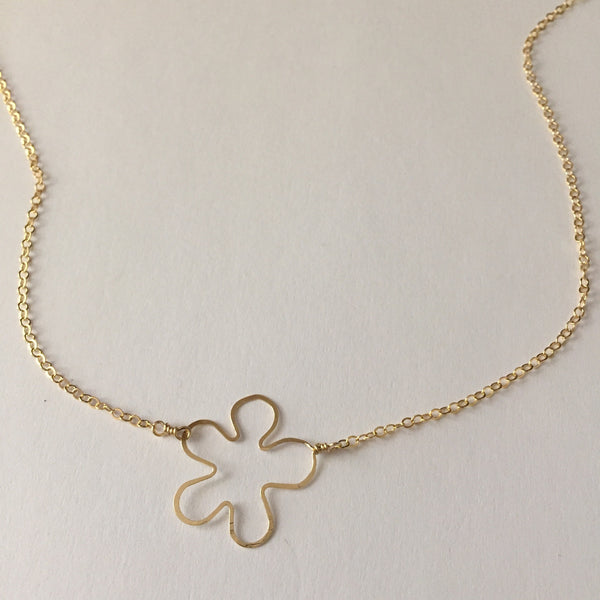 Beth Jewelry by Beth Kukuk, handmade gold-filled tiny flower necklace