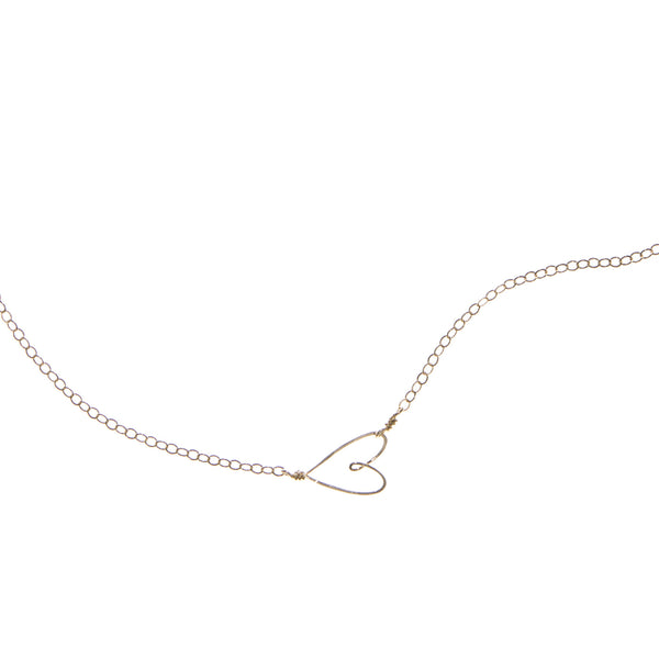 Tiny Heart Necklace, gold-filled - Beth Jewelry