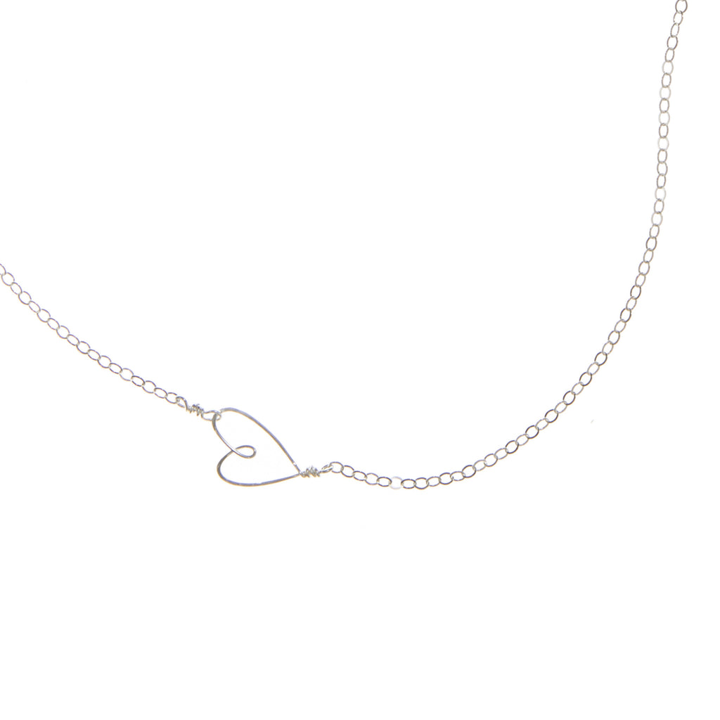 Sideways Open Heart Necklace – Lindsey Leigh Jewelry
