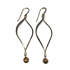 Beth Jewelry, handmade twist earrings