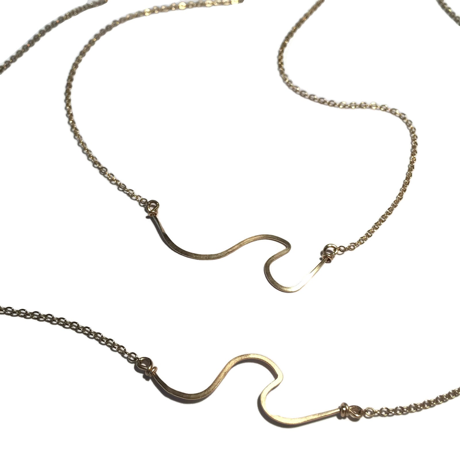 Beth Jewelry, handmade wave necklace